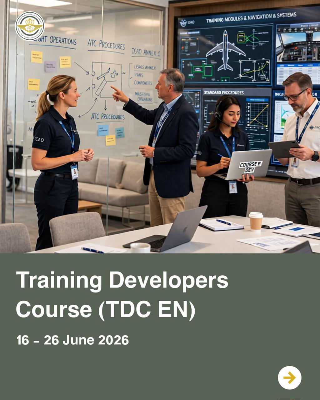 ضمن البرامج التدريبية المتخصصة في كلية الملكة نور الجامعية للطيران،